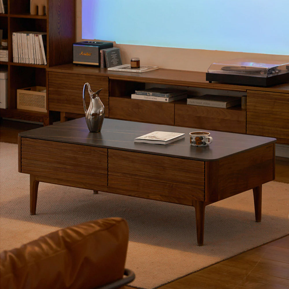 Seattle Natural Solid Walnut Coffee Table - Image 3