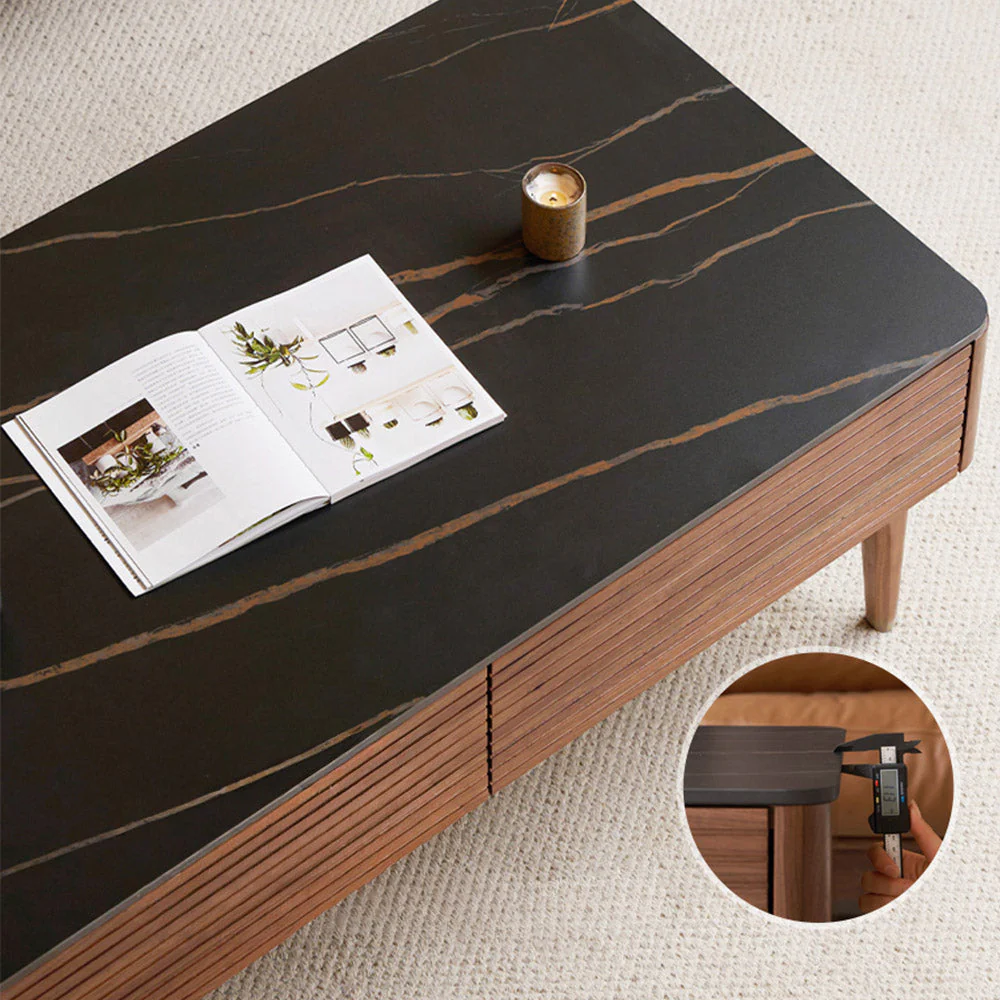 Seattle Natural Solid Walnut Coffee Table - Image 6
