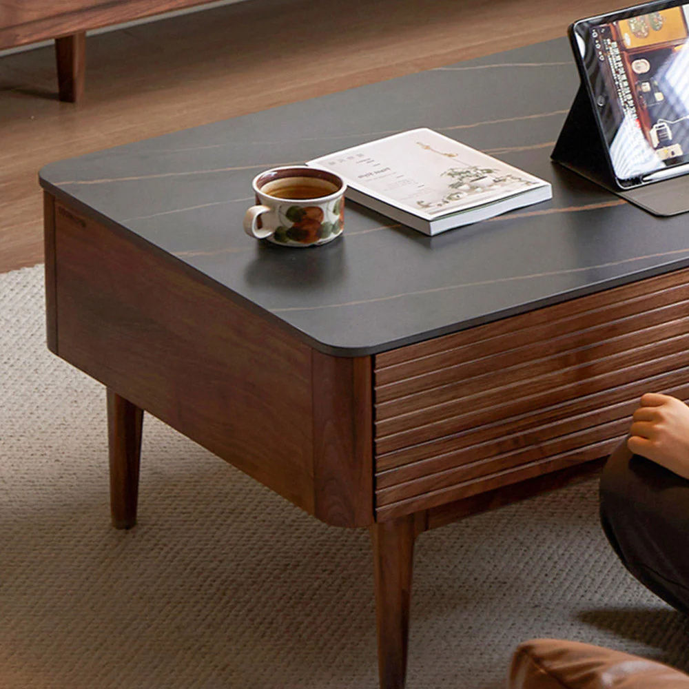 Seattle Natural Solid Walnut Coffee Table - Image 7