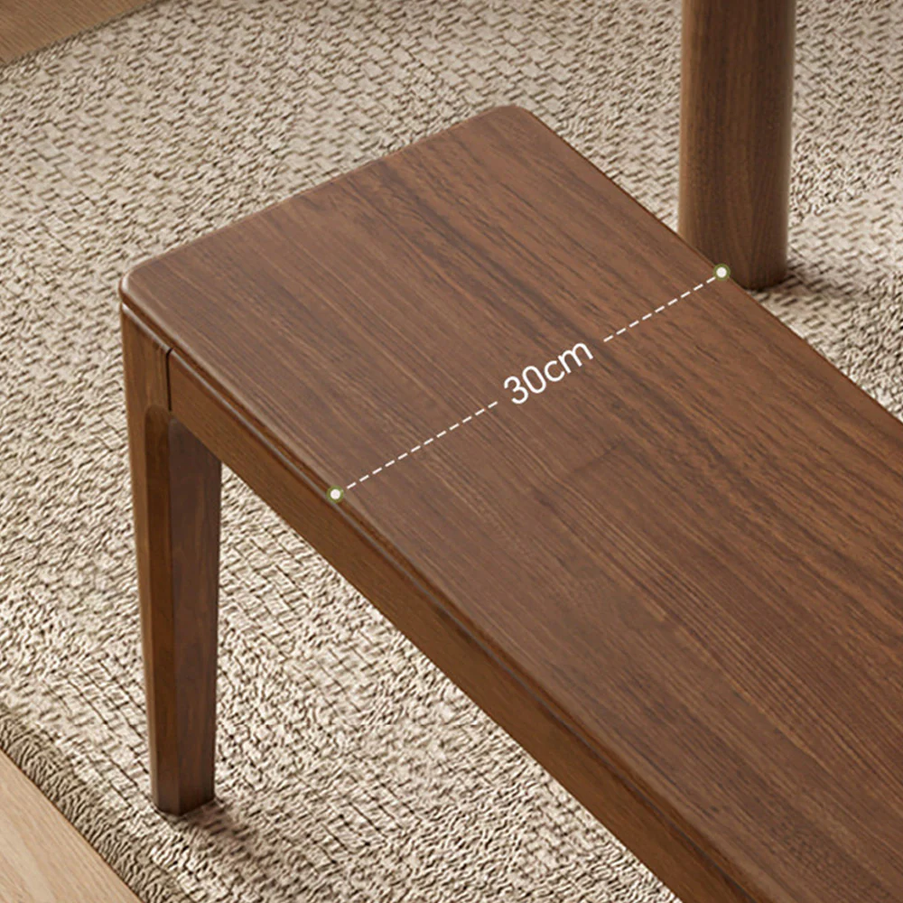 Seattle Natural Solid Walnut Dining Bench - Image 6