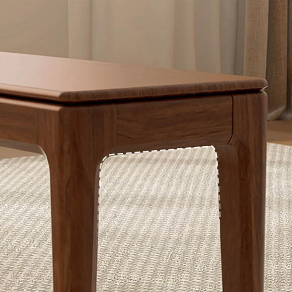 Seattle Natural Solid Walnut Dining Bench - Image 8
