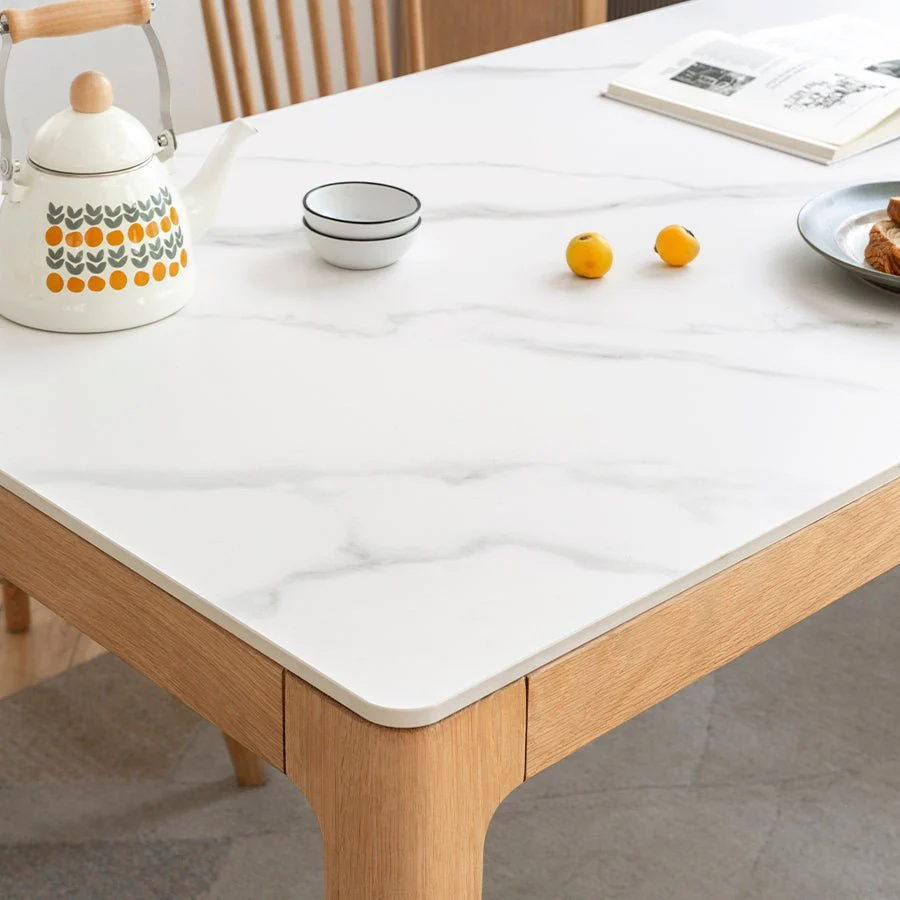 Seattle Solid Oak Dining Table with Ceramic Top - Image 7