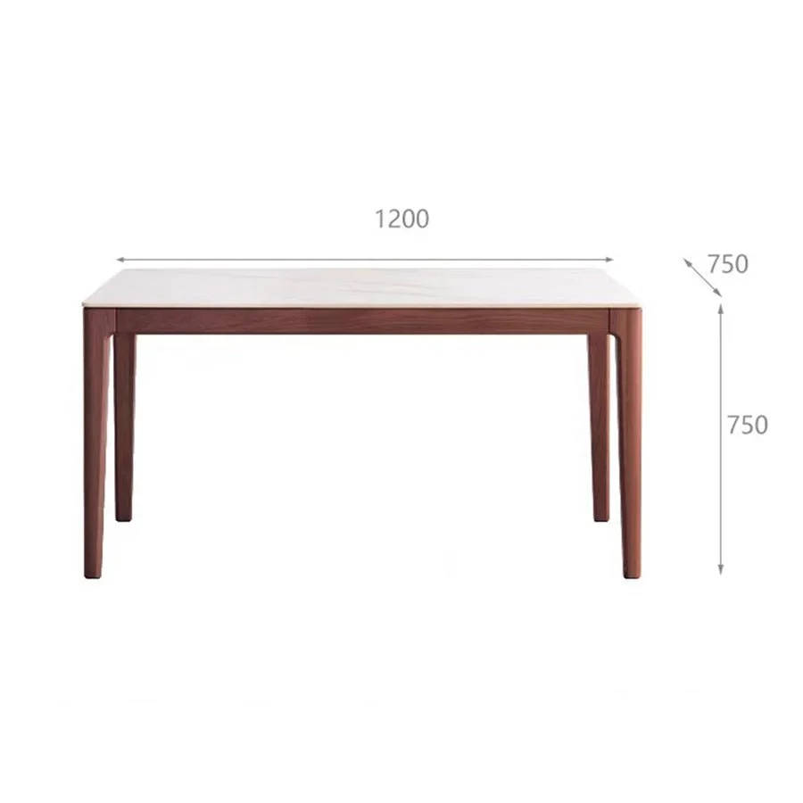 Seattle Solid Oak Dining Table with Ceramic Top - Image 9