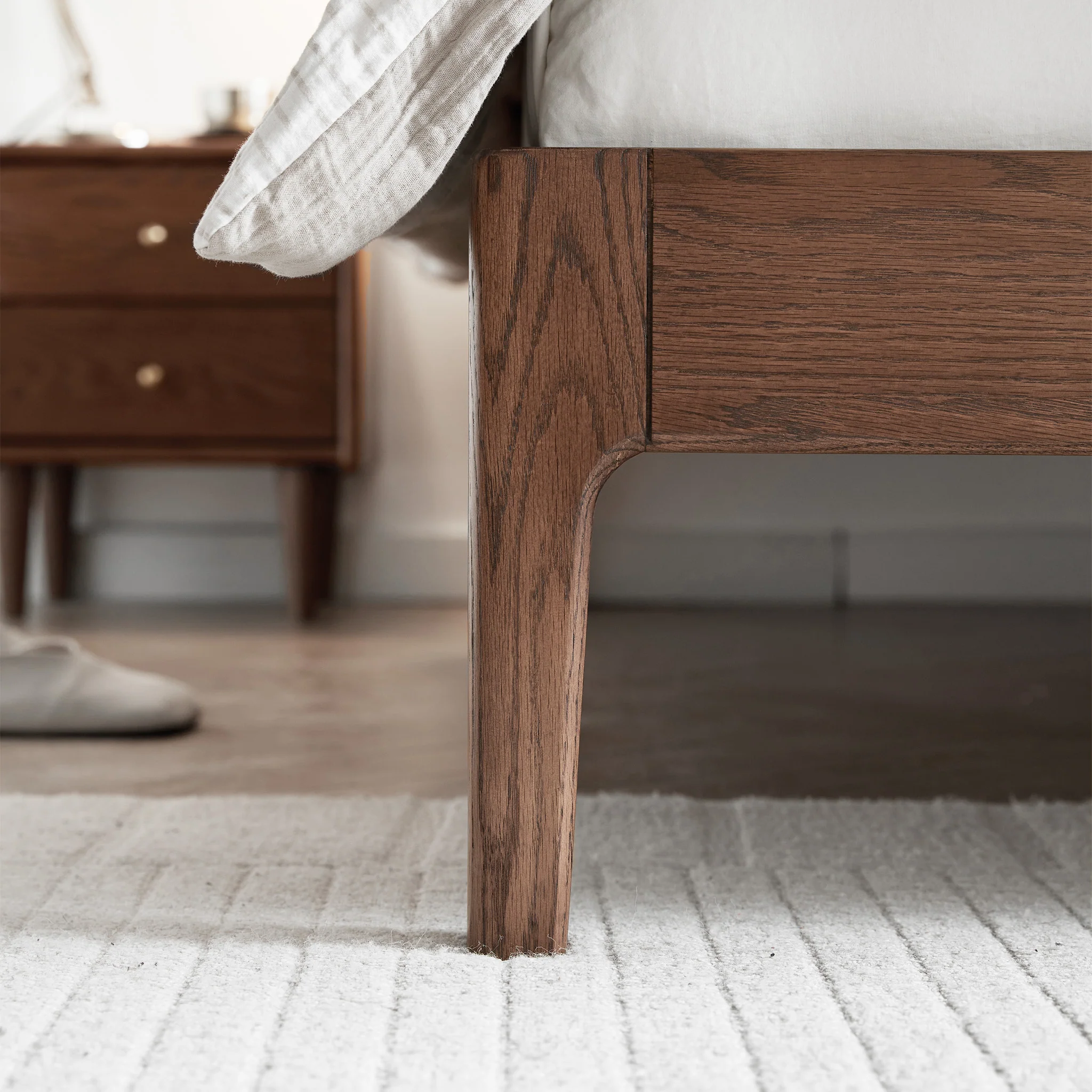 Seattle Solid Oak Platform Bed Frame - Image 13