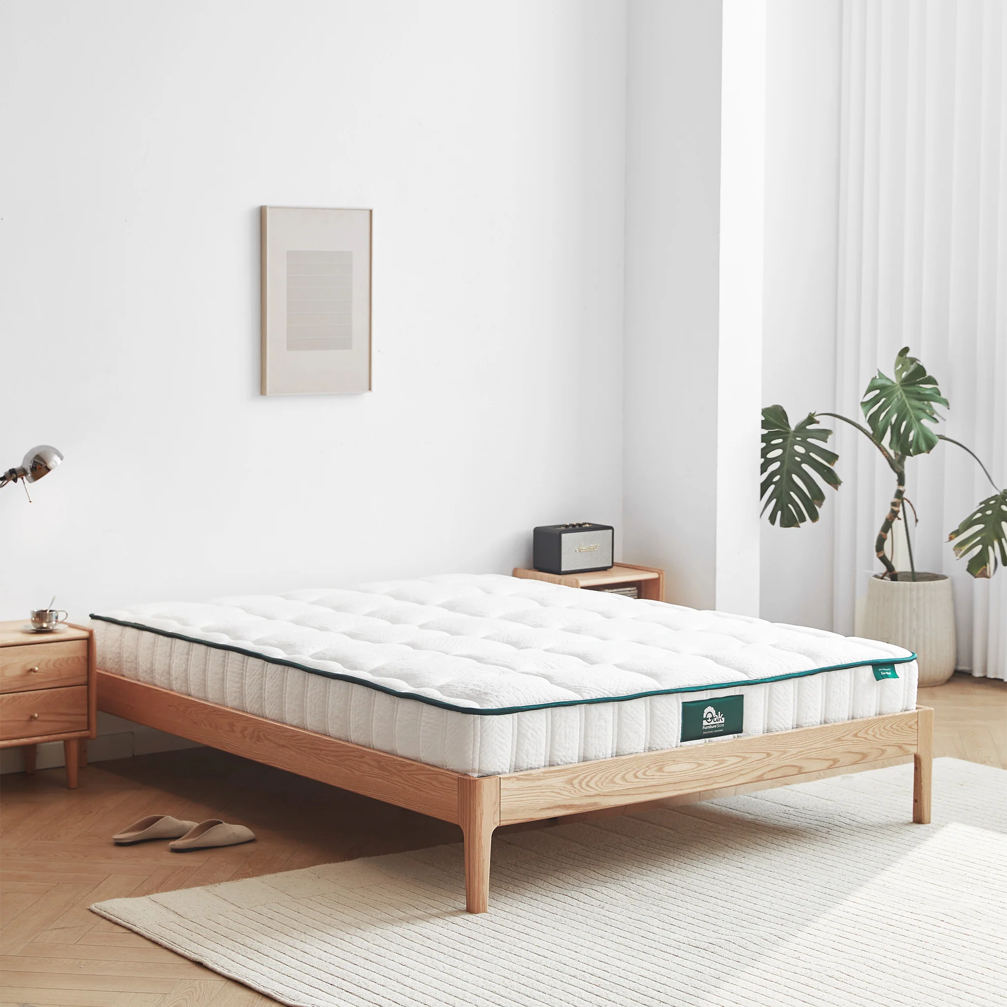 Seattle Solid Oak Platform Bed Frame - Image 4