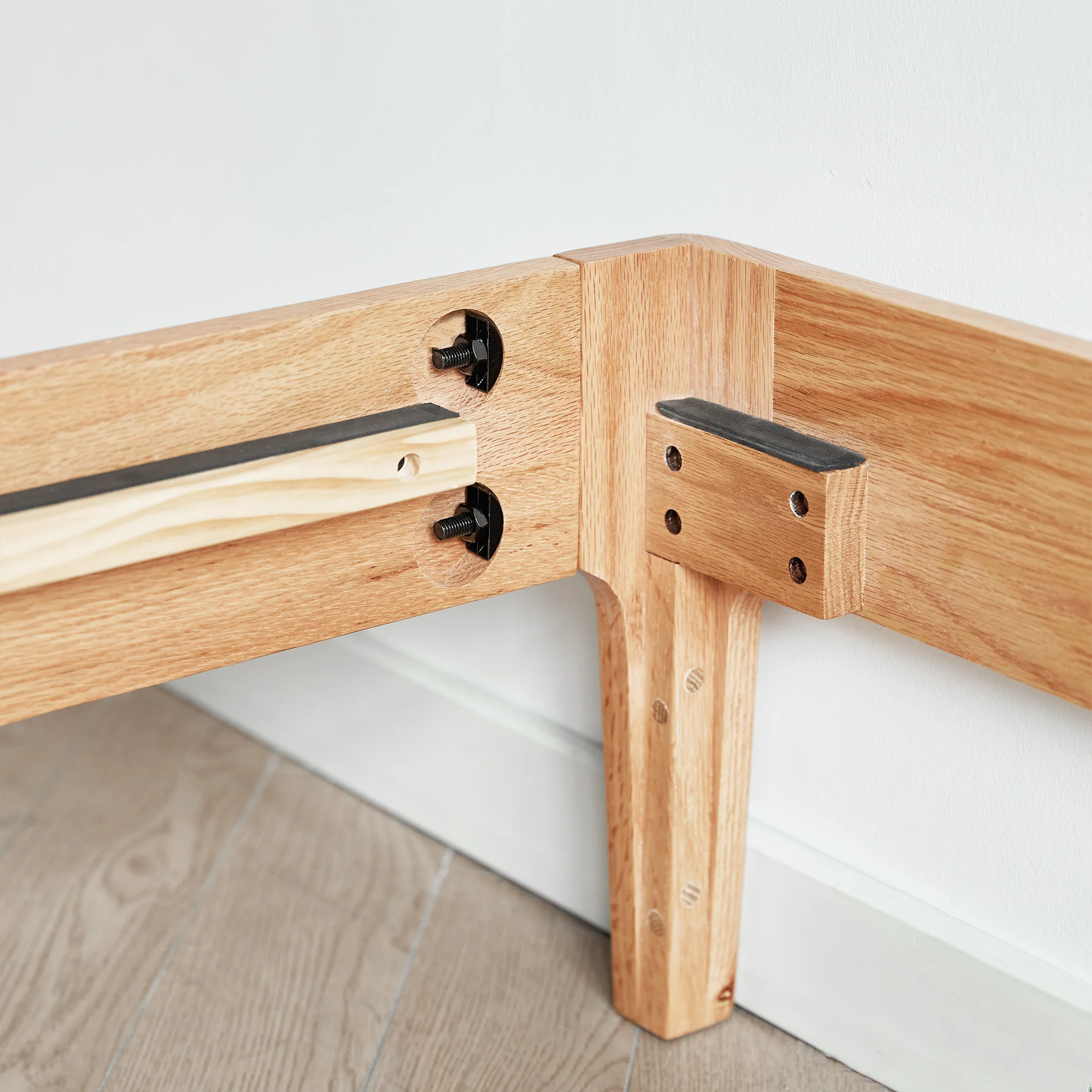 Seattle Solid Oak Platform Bed Frame - Image 6
