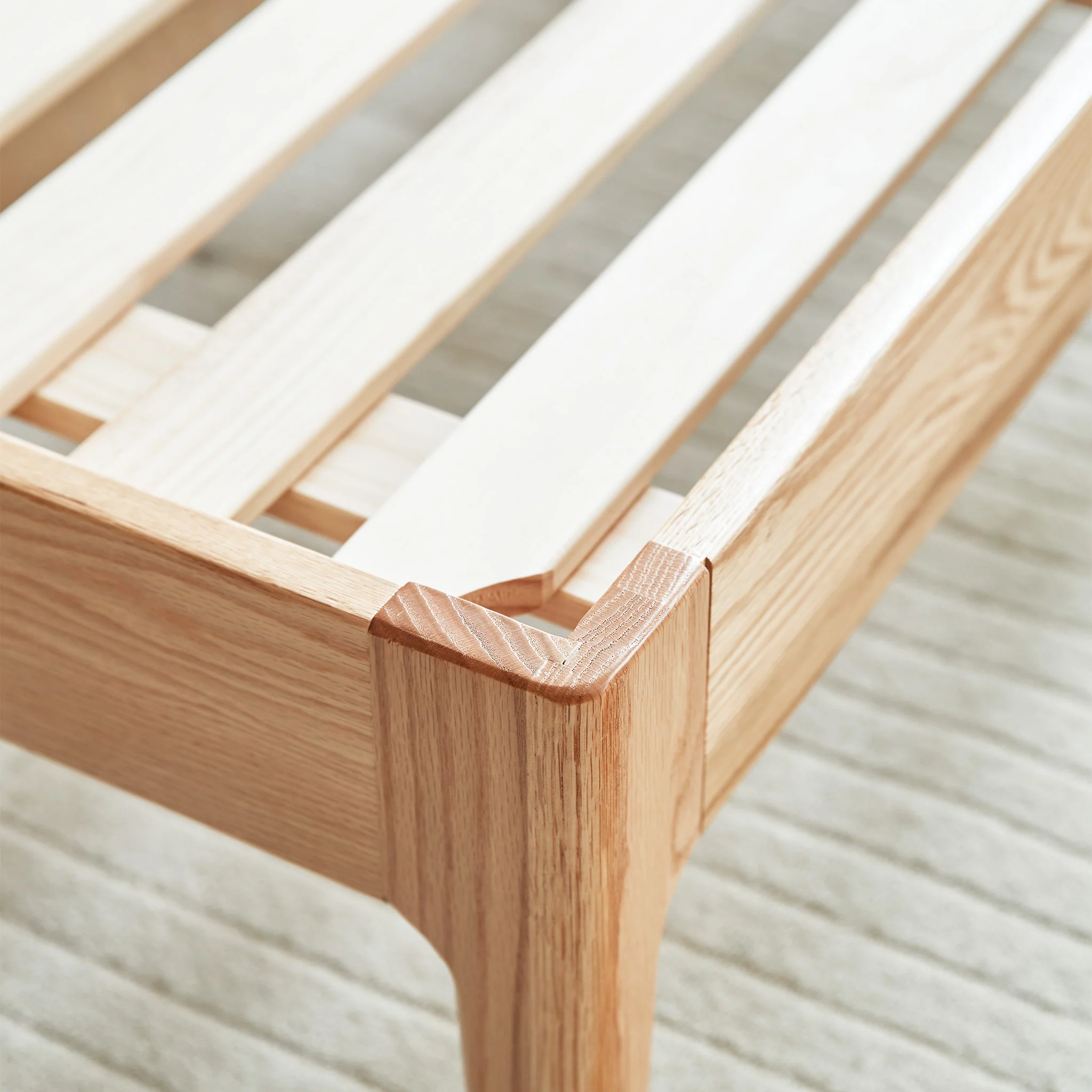 Seattle Solid Oak Platform Bed Frame - Image 7