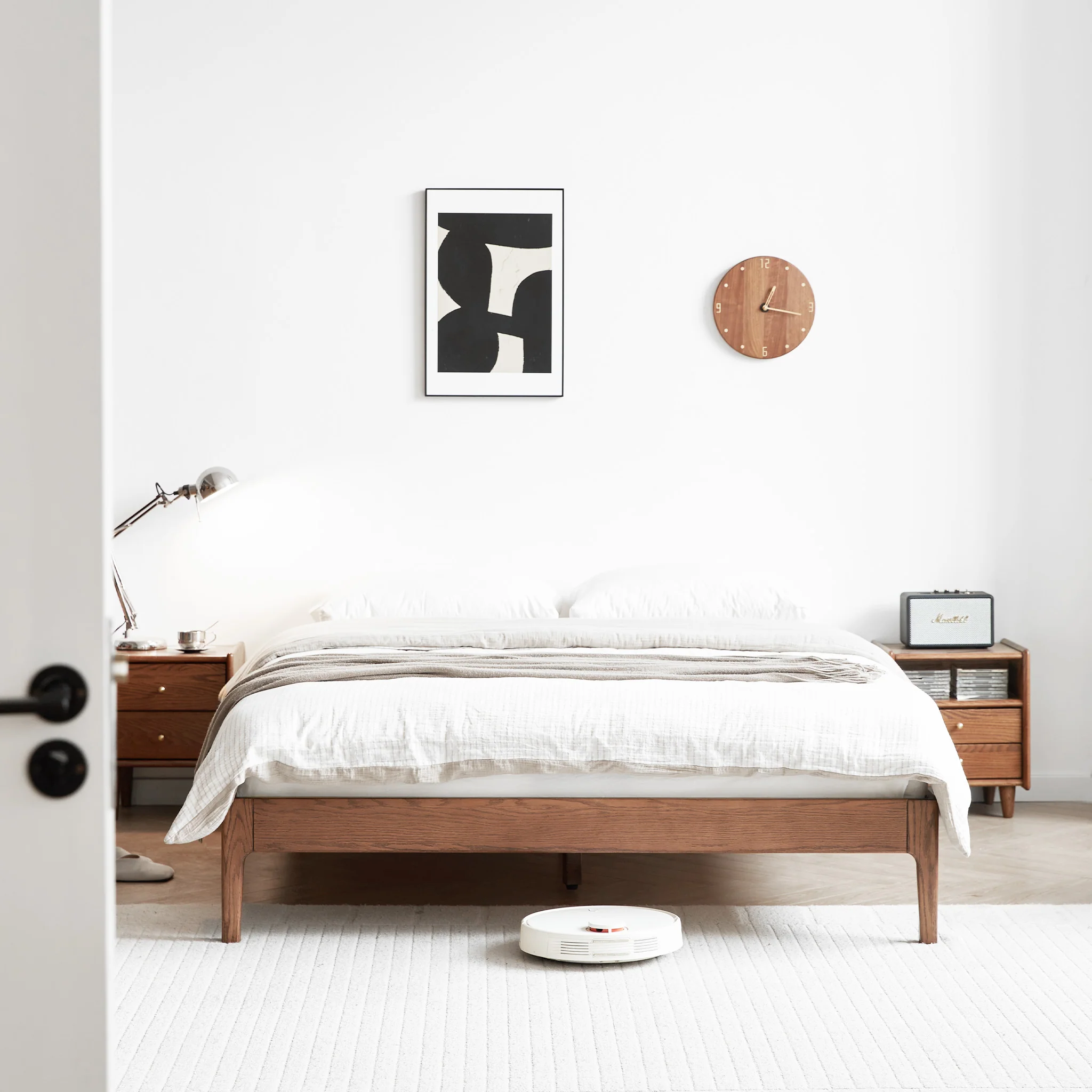 Seattle Solid Oak Platform Bed Frame - Image 8