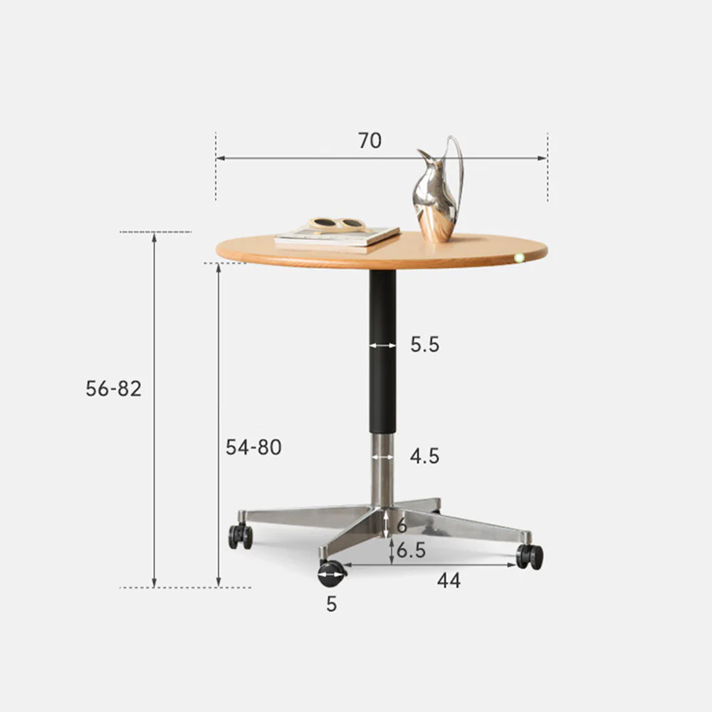 Siliqua Solid Hardwood Side Table - Image 16