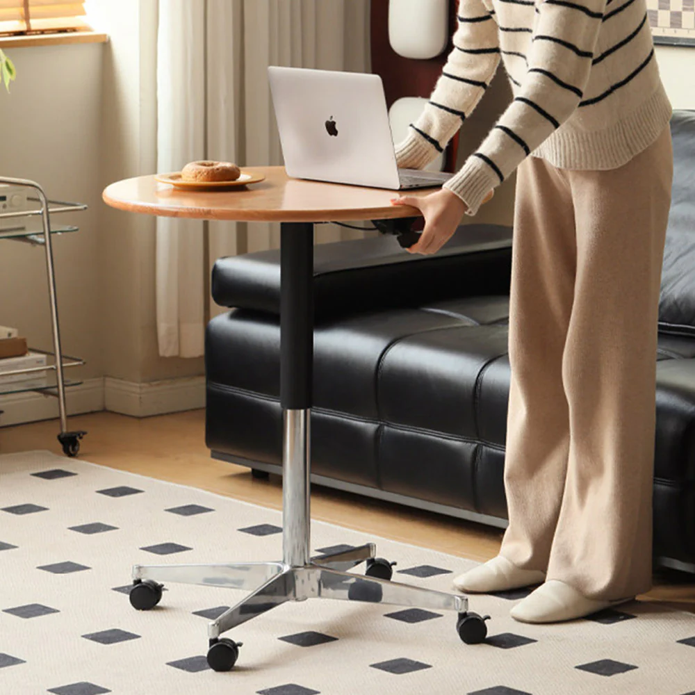 Siliqua Solid Hardwood Side Table - Image 5