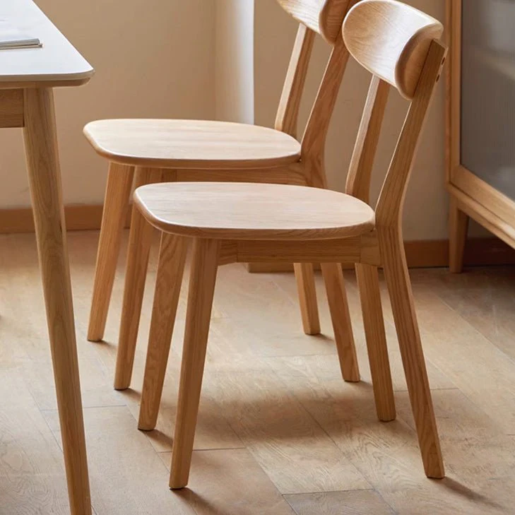 Sion Natural Solid Oak Dining Chair - Image 3
