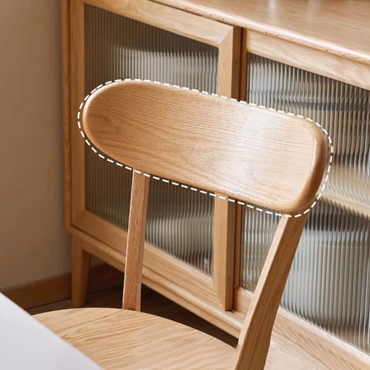 Sion Natural Solid Oak Dining Chair - Image 4