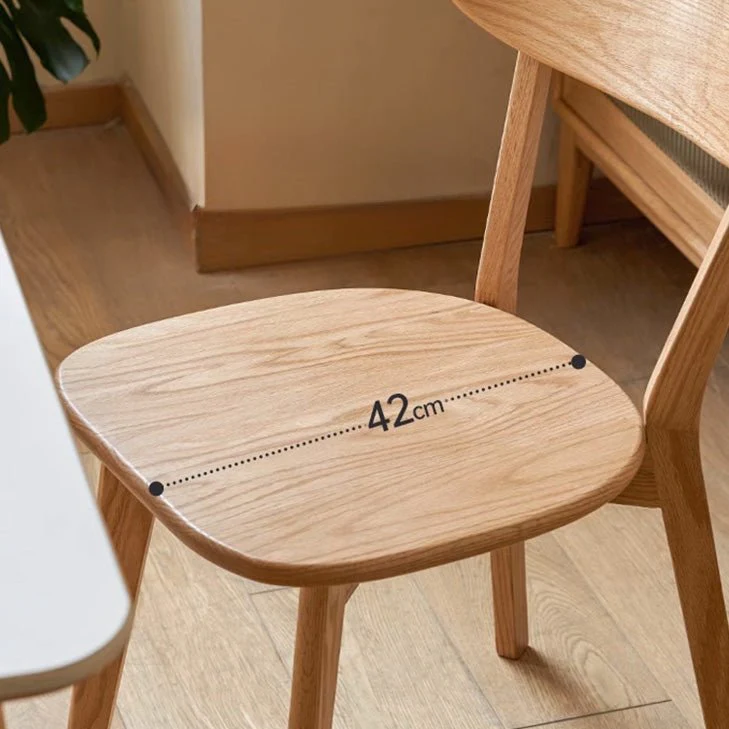 Sion Natural Solid Oak Dining Chair - Image 5