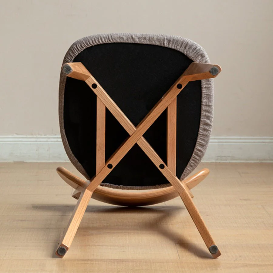 Sion Natural Solid Oak Dining Chair with Cushion - Image 7
