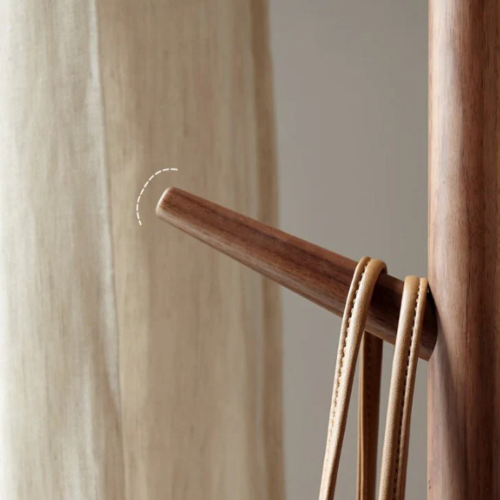 Skagen Natural Solid Walnut Hallway Coat Rack - Image 2