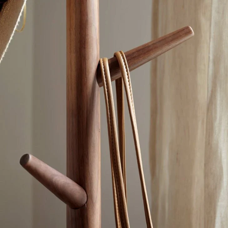 Skagen Natural Solid Walnut Hallway Coat Rack - Image 4