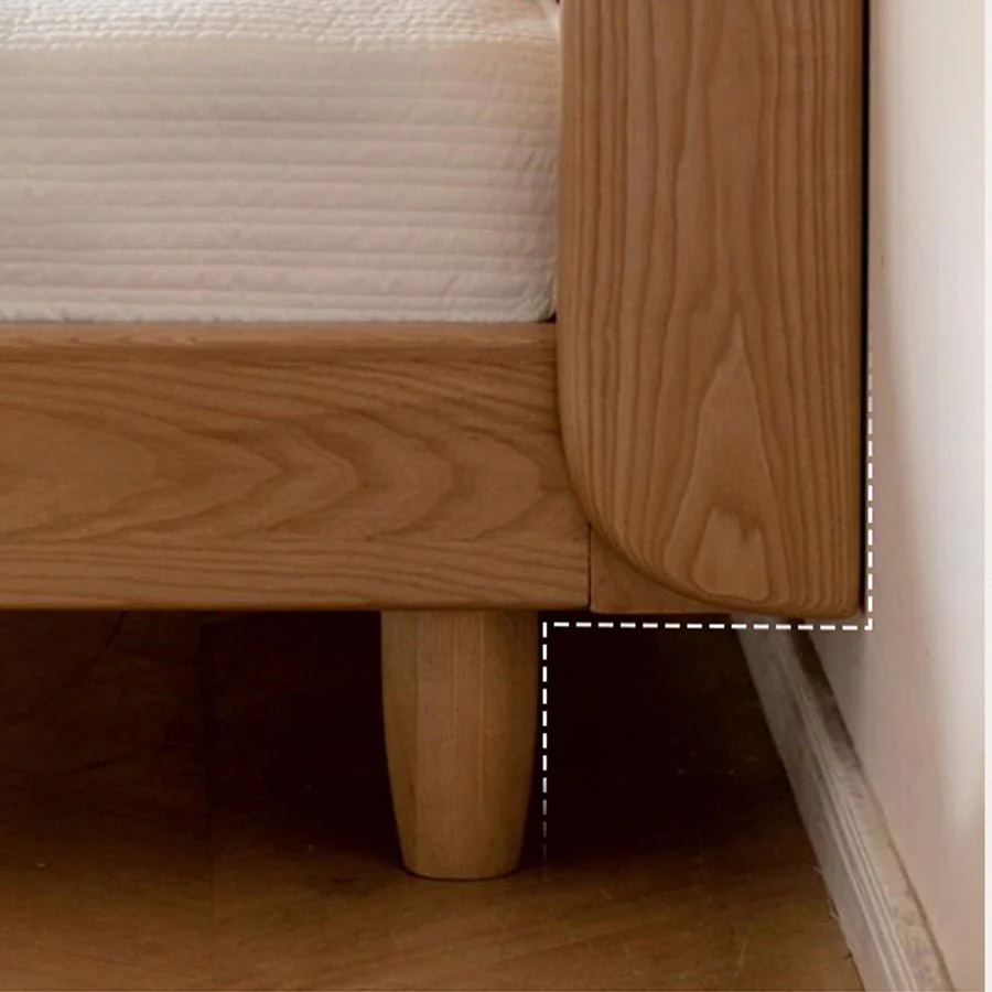 Sofia Natural Solid Ash Bed Frame - Image 5