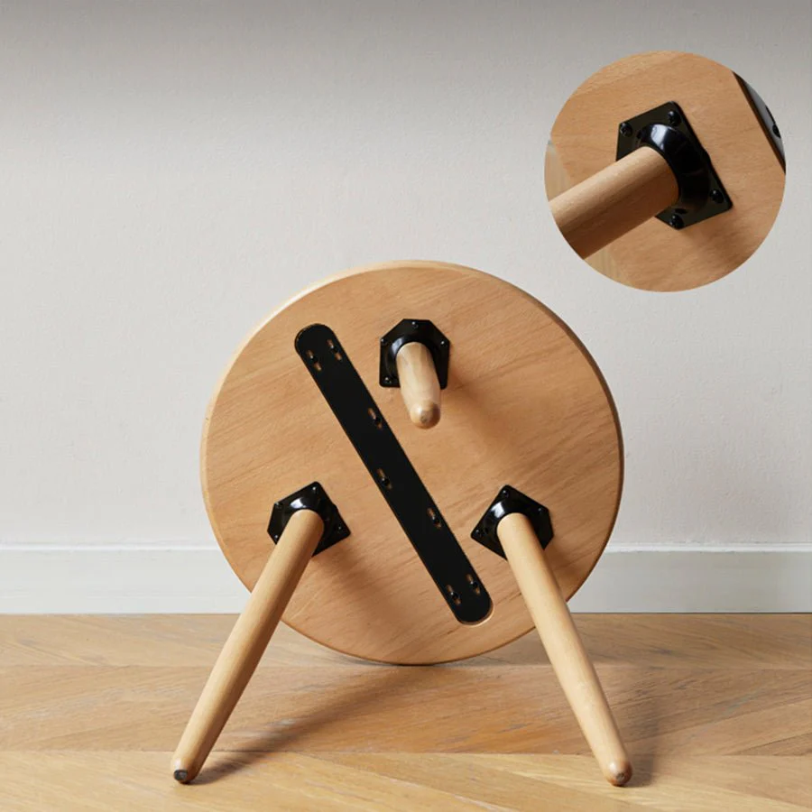 Stave Solid Beech Side Table - Image 6