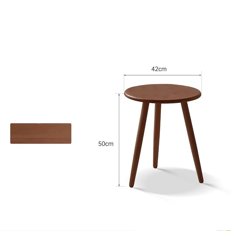 Stave Solid Beech Side Table - Image 8