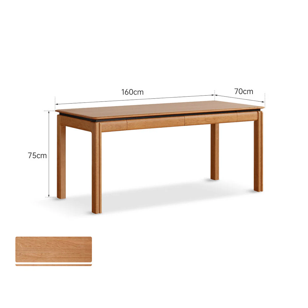 Tarfala Natural Solid Cherry Large Work Station - Image 13