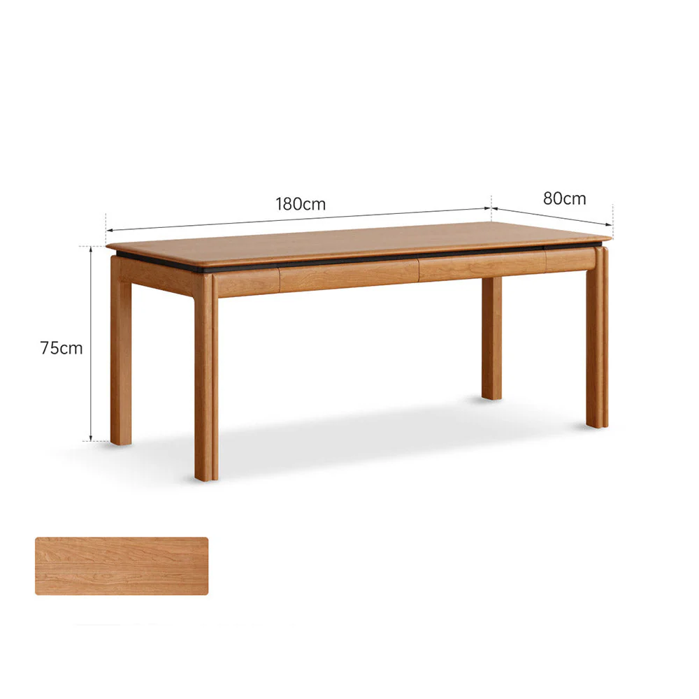 Tarfala Natural Solid Cherry Large Work Station - Image 14
