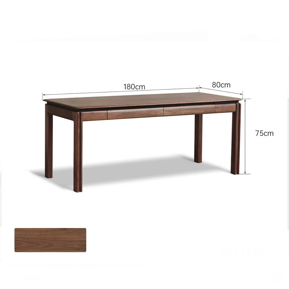 Tarfala Natural Solid Walnut Large Work Station - Image 12