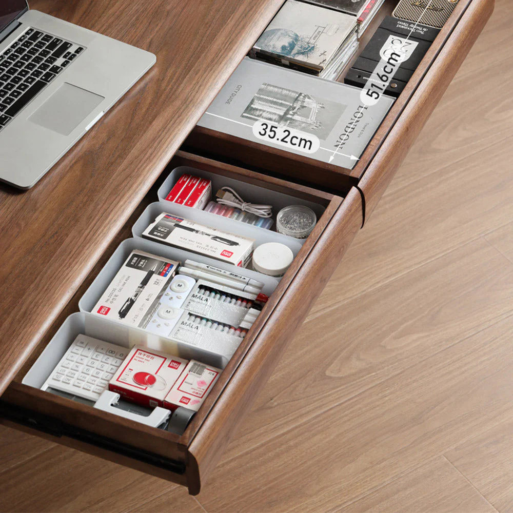 Tarfala Natural Solid Walnut Large Work Station - Image 6