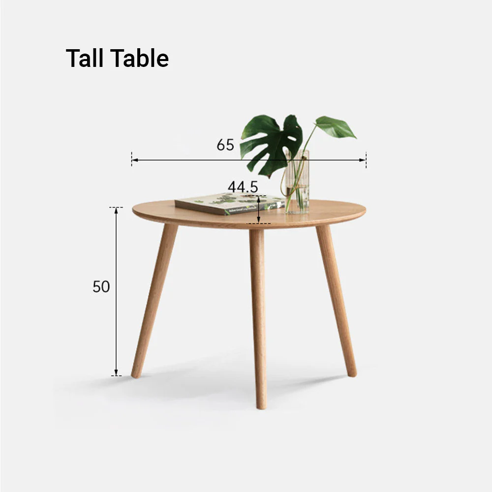 Toffia Natural Solid Oak Coffee Table Set - Image 9