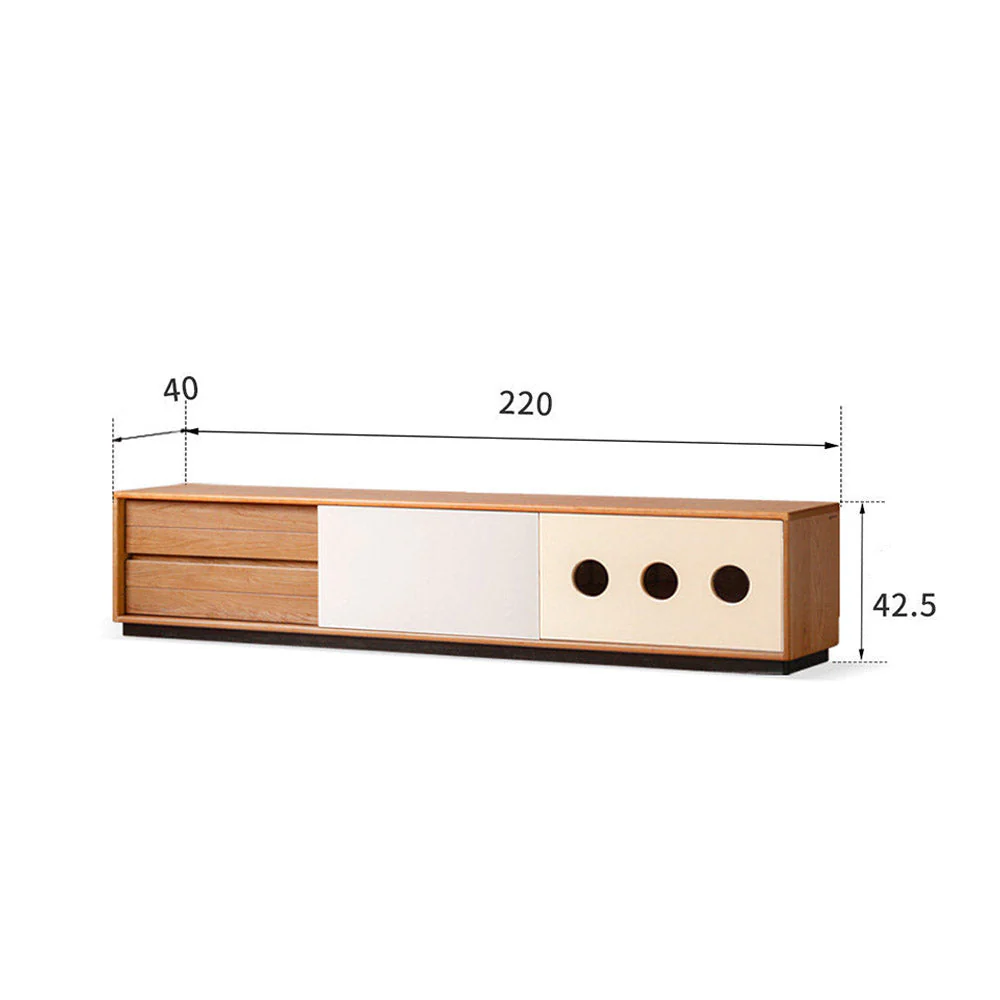 Tonnac Solid Cherry Entertainment Unit - Image 10