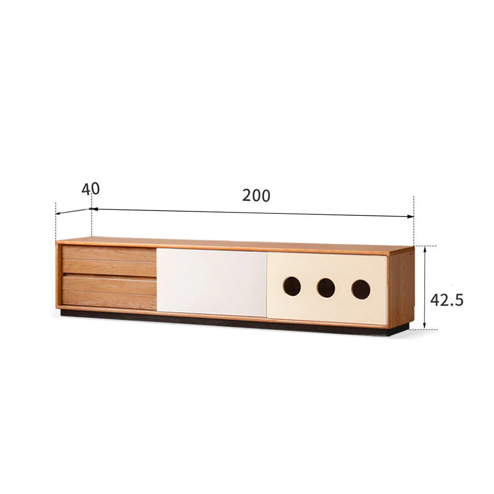 Tonnac Solid Cherry Entertainment Unit - Image 9