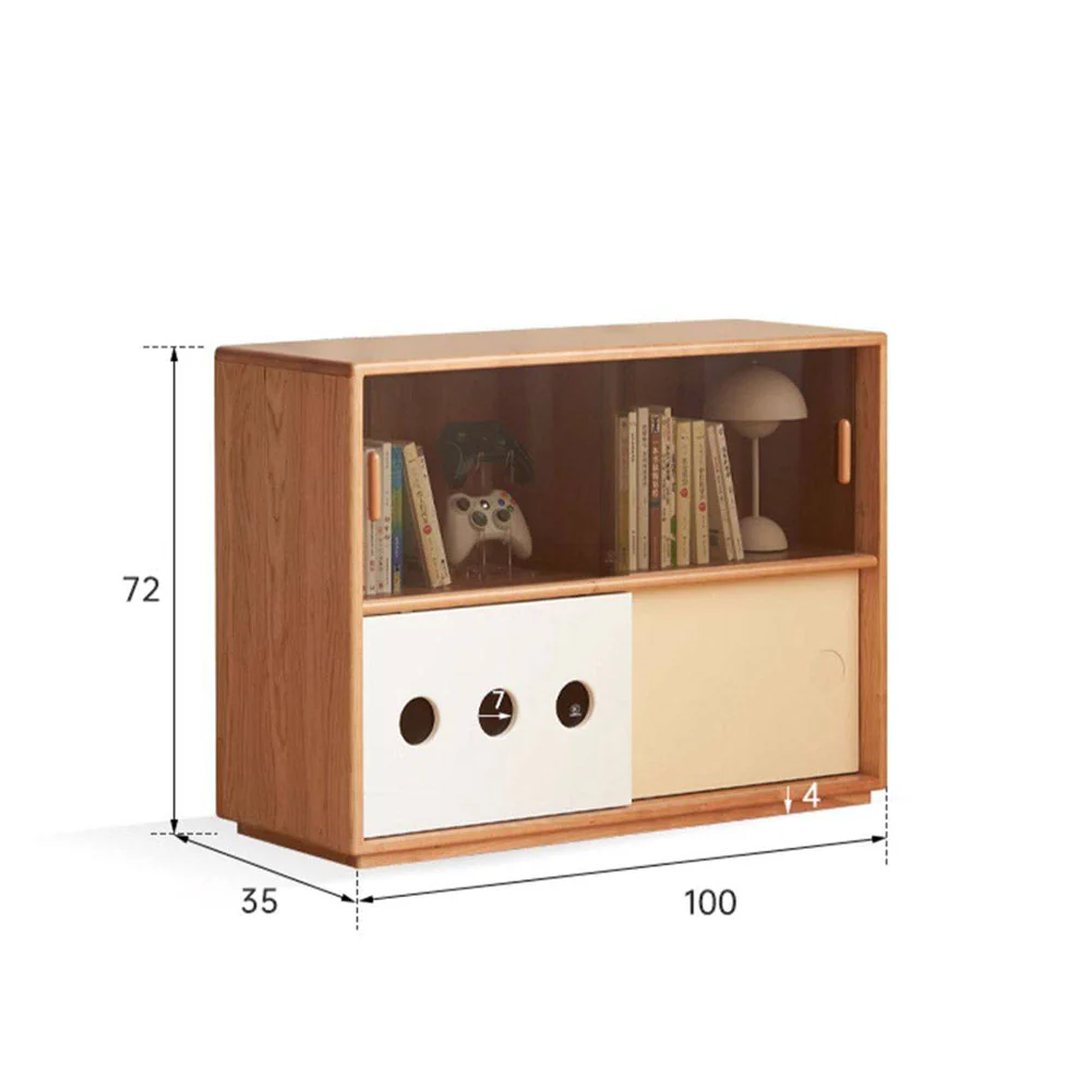 Tonnac Solid Cherry Small Bookcase/Sideboard - Image 11