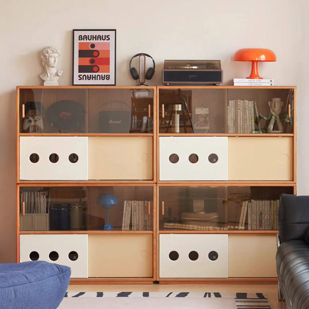 Tonnac Solid Cherry Small Bookcase/Sideboard - Image 4