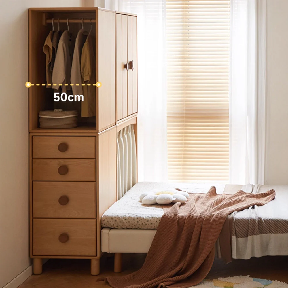 Urban Kidz Natural Solid Beech Modular Chest of Drawers - Image 3