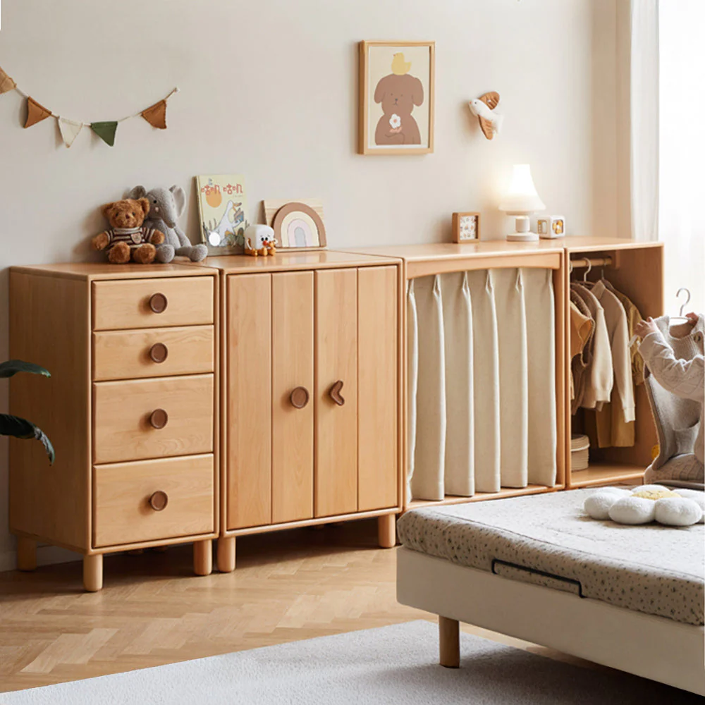 Urban Kidz Natural Solid Beech Modular Chest of Drawers - Image 4