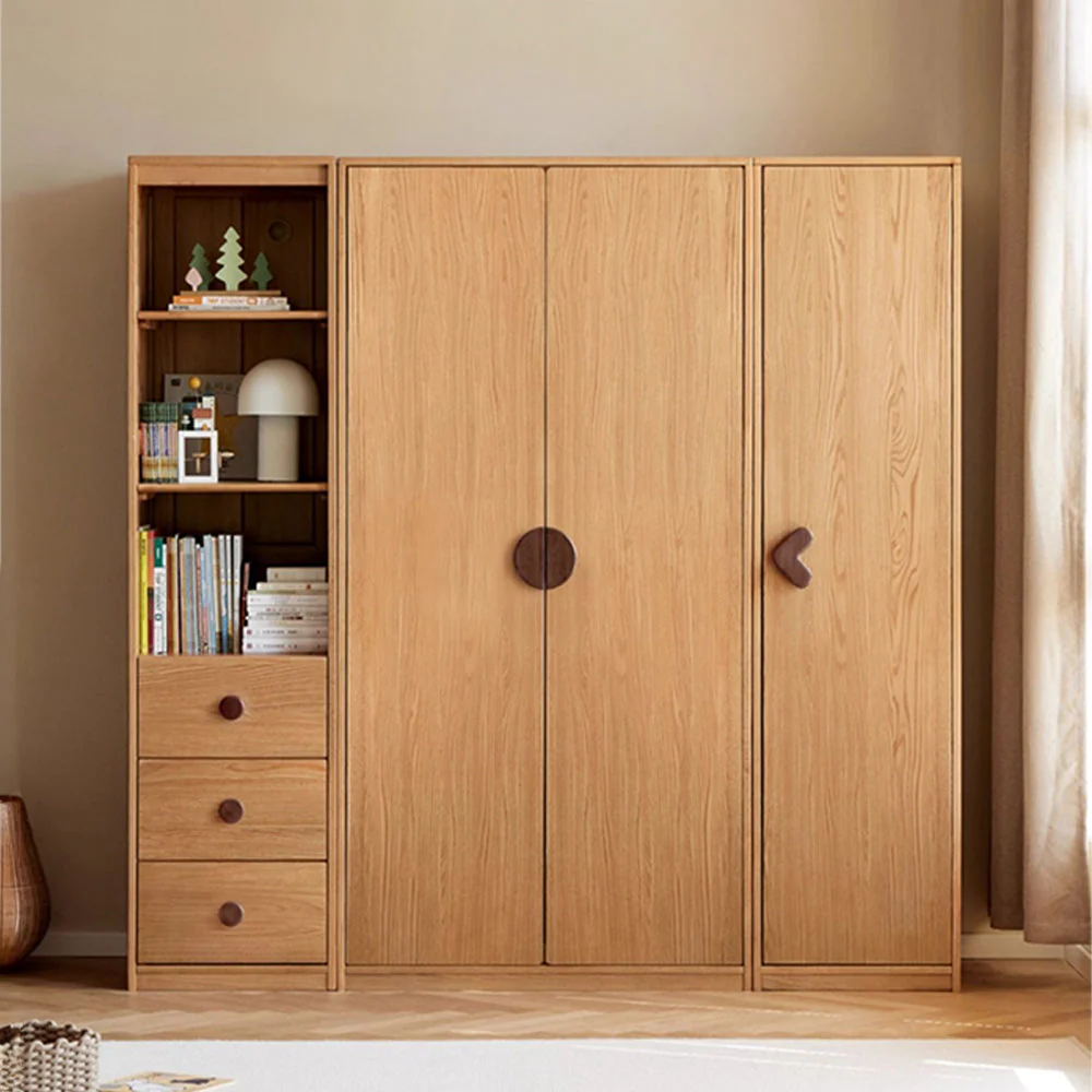 Urban Kidz Natural Solid Oak Wardrobe