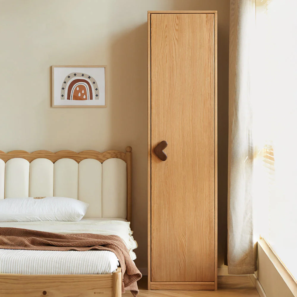Urban Kidz Natural Solid Oak Wardrobe - Image 2