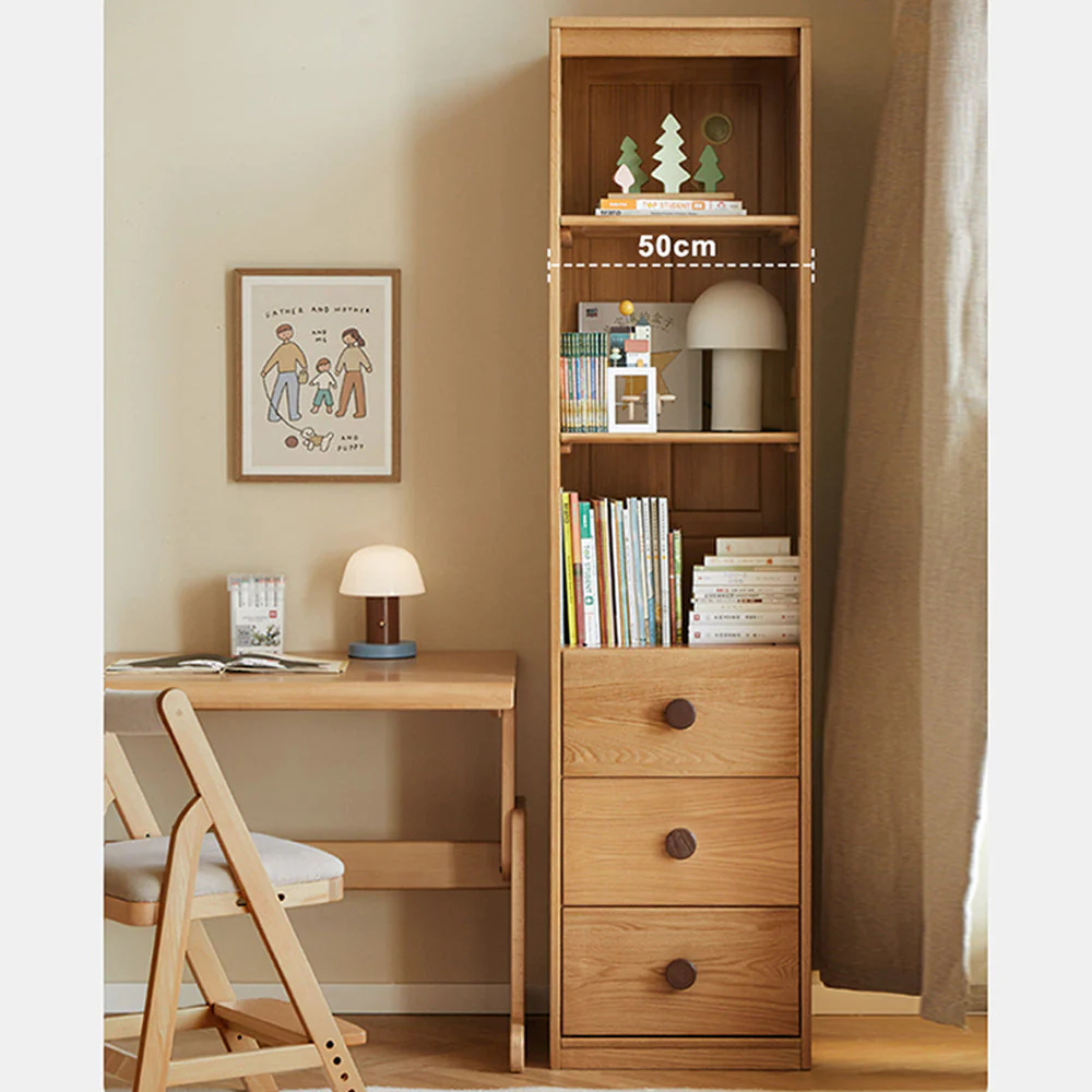 Urban Kidz Natural Solid Oak Wardrobe - Image 4