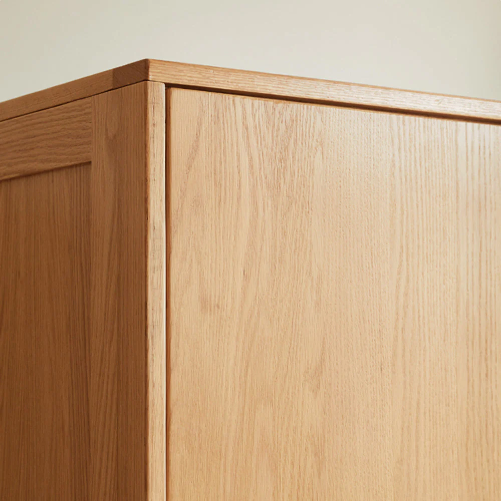 Urban Kidz Natural Solid Oak Wardrobe - Image 7