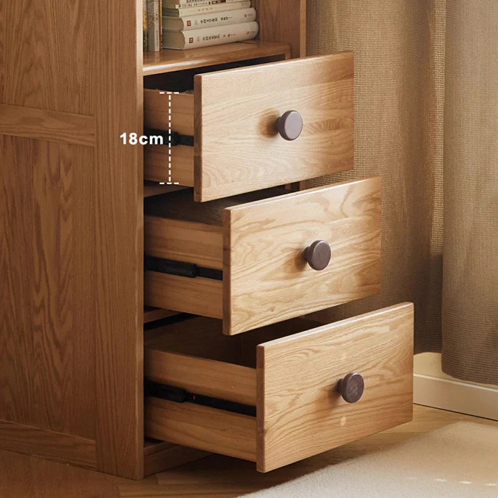 Urban Kidz Natural Solid Oak Wardrobe - Image 9