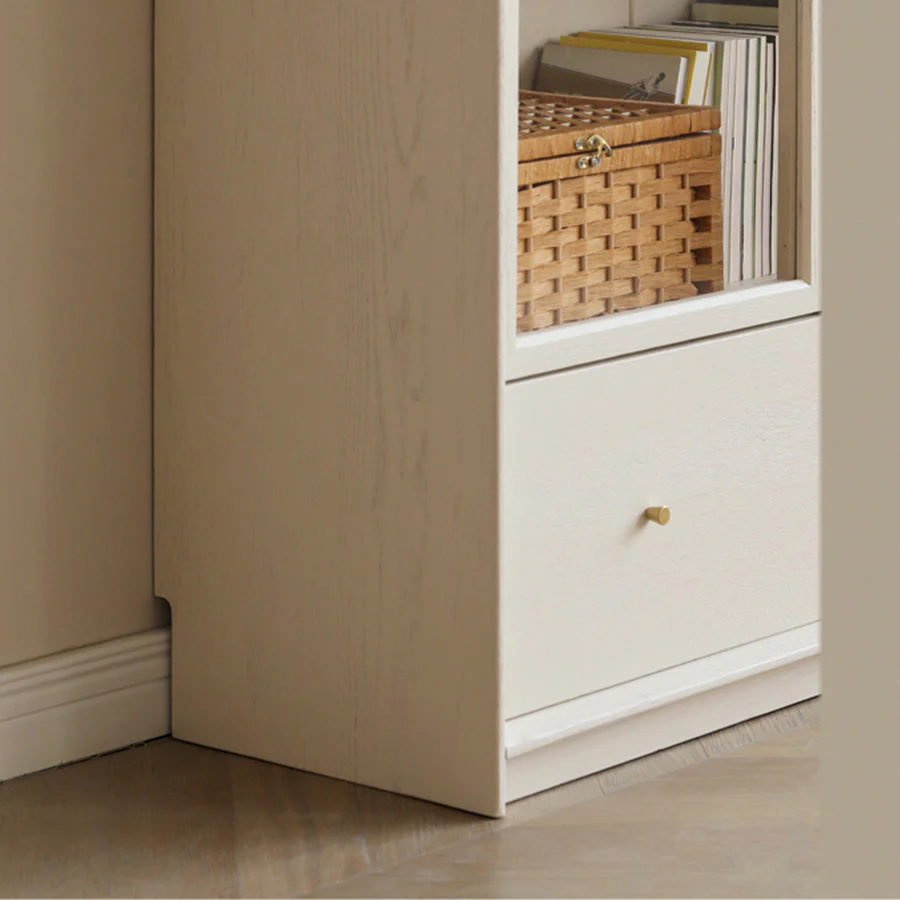 Vaja Solid Oak Painted Display/Book Cabinet - Image 4