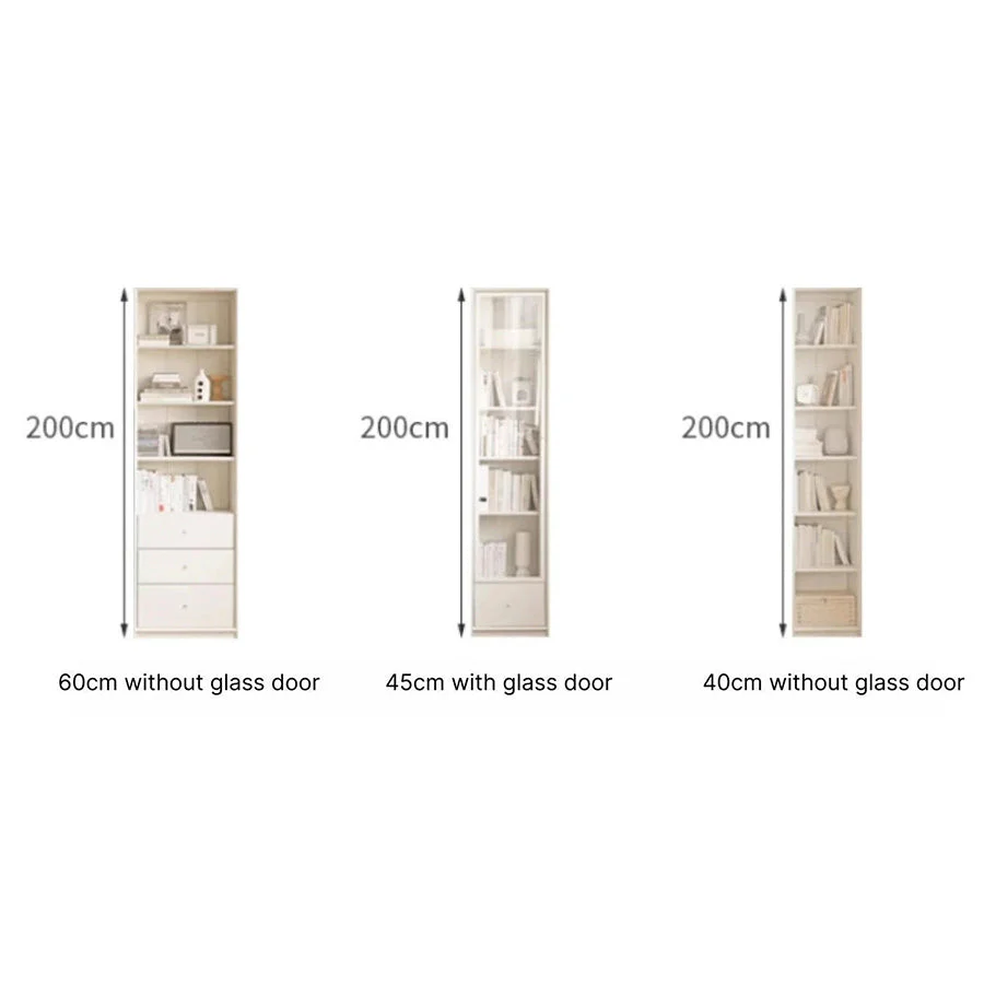Vaja Solid Oak Painted Display/Book Cabinet - Image 5