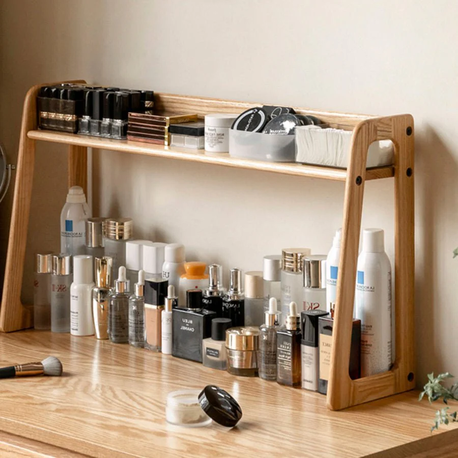 Velten Solid Oak Desktop Shelf - Image 4