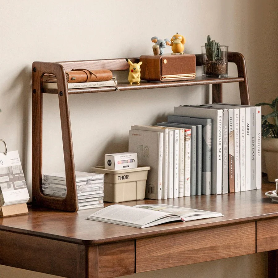Velten Solid Oak Desktop Shelf - Image 6