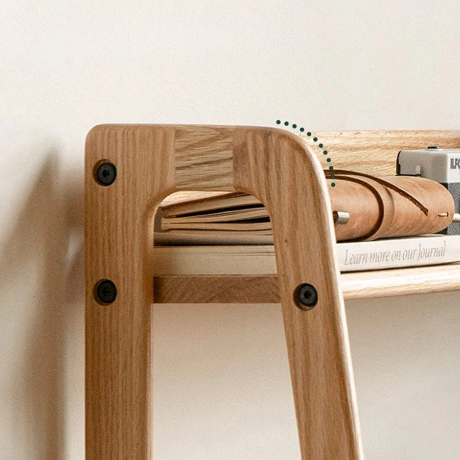 Velten Solid Oak Desktop Shelf - Image 7