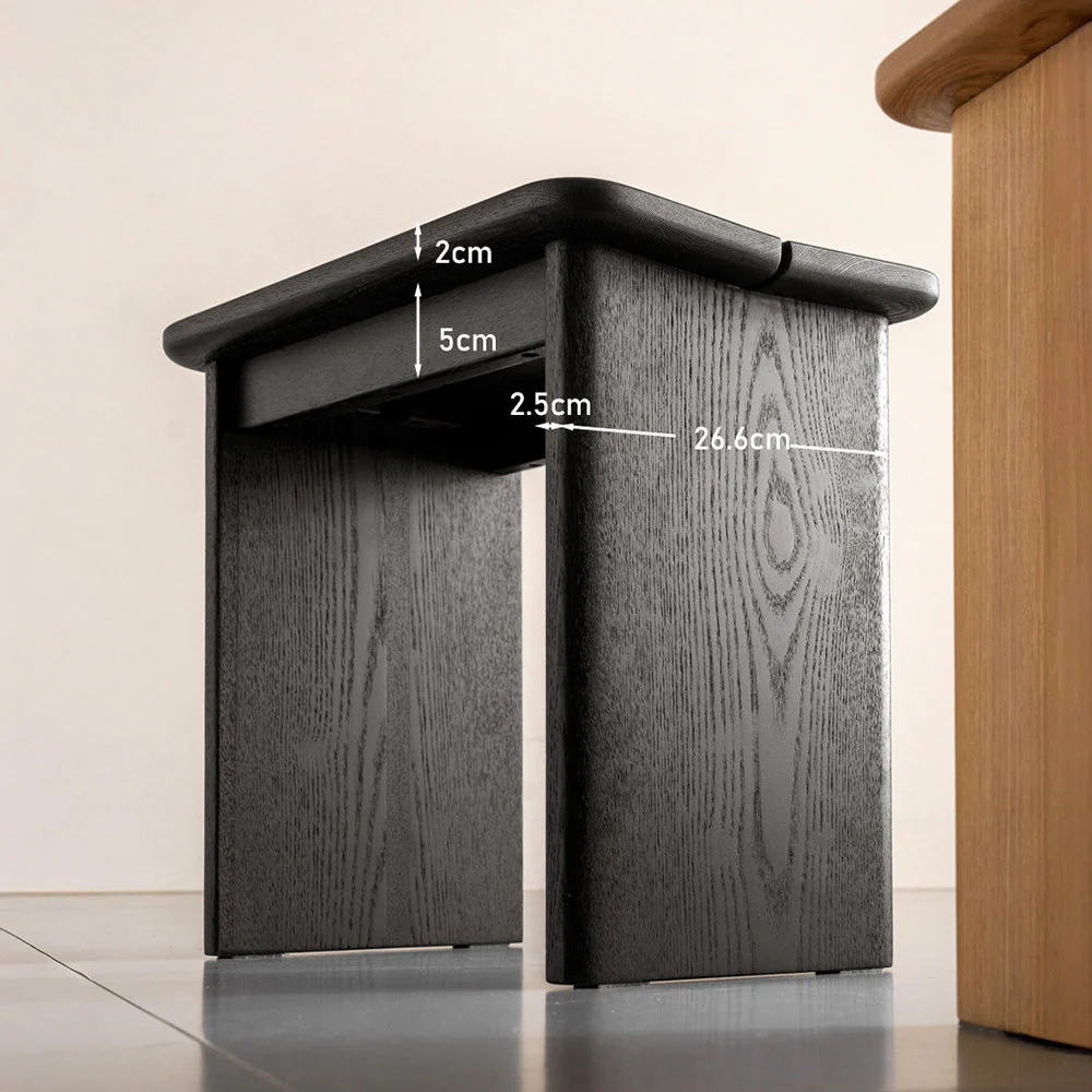 Vernio Solid Ash Stool - Image 10