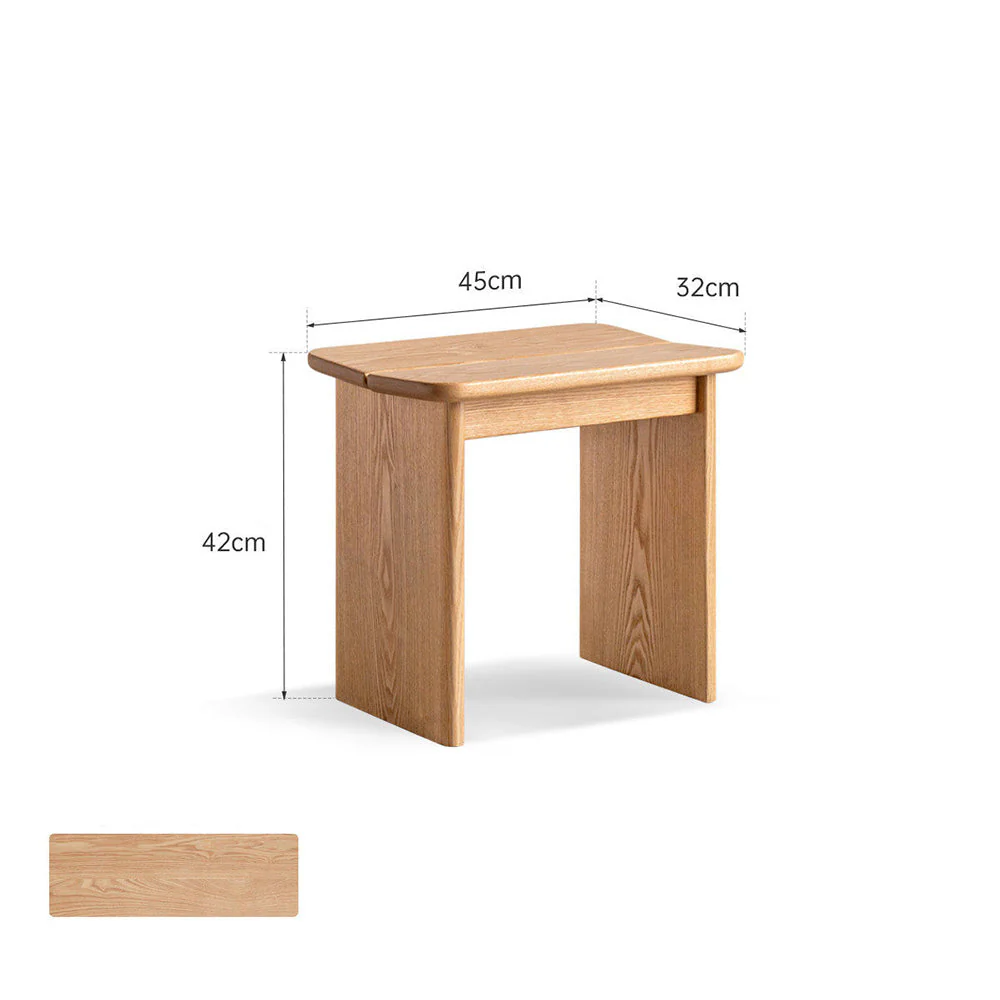 Vernio Solid Ash Stool - Image 11