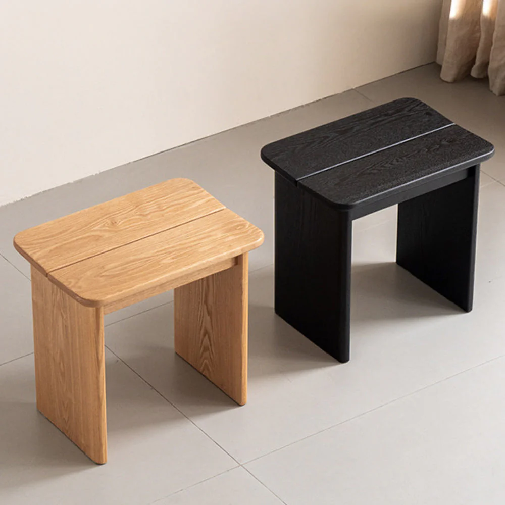 Vernio Solid Ash Stool - Image 3