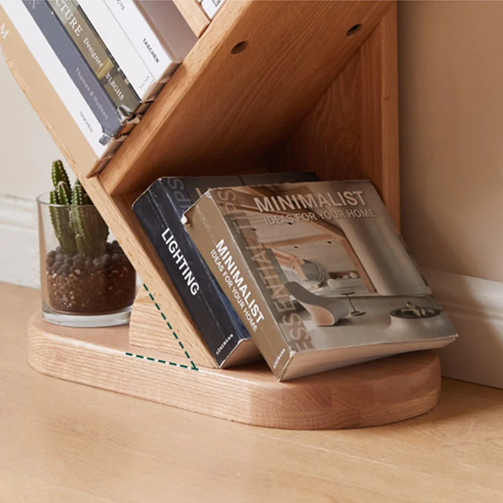 Vikten Natural Solid Oak Tree-Shaped Bookcase - Image 5