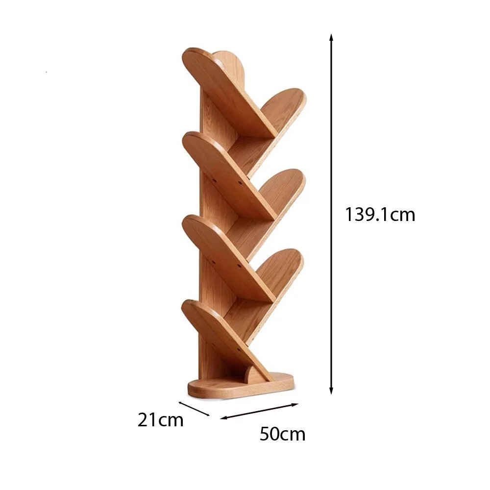 Vikten Natural Solid Oak Tree-Shaped Bookcase - Image 7