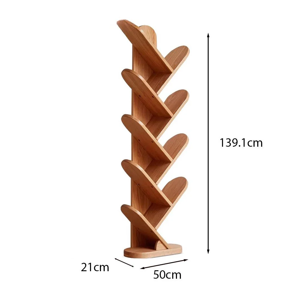 Vikten Natural Solid Oak Tree-Shaped Bookcase - Image 8